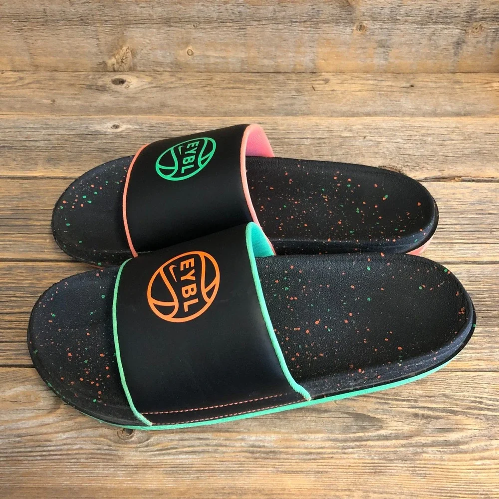 Nike Offcourt EYBL Slide 'What The?' Black Slipper Sandal, Size 10 DN3542-001